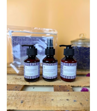 Pack de Baño Vapo Esencial , cosmética saludable. Lavanda y Espigol.