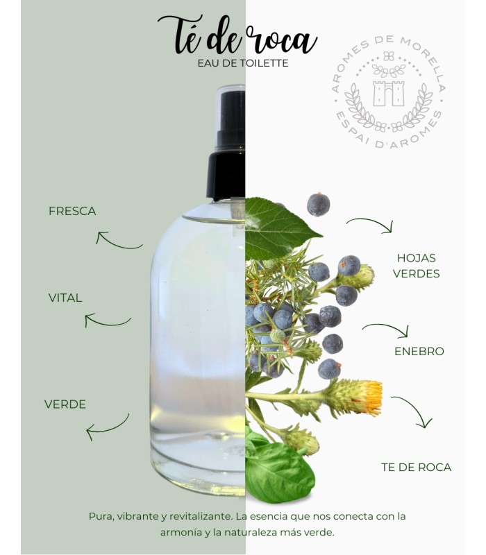 Agua de Colonia de Té de Roca 500ml. Compra en AromesDeMorella.com