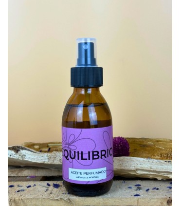 Aceite Aromaterapia EQUILIBRIO, bienestar con tallos, hojas y violetas