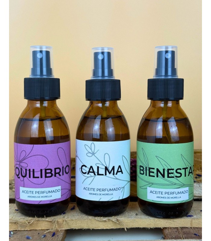 Aceite Aromaterapia BIENESTAR, té de roca, enebro y aceite de sésamo.
