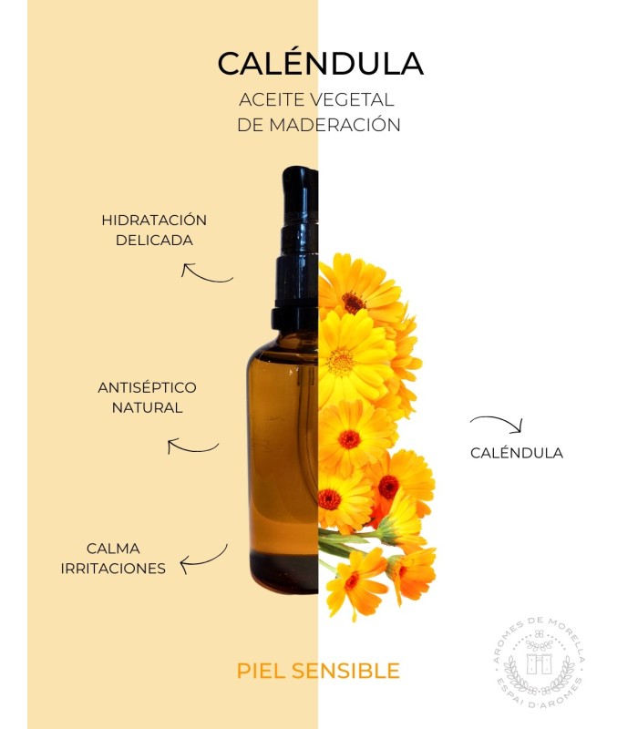 Aceite puro de Caléndula. Comprar y Oferta en AromesDeMorella