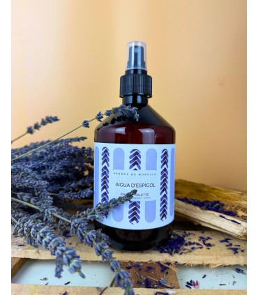 Eau de Toilette Aigua d'Espígol-500ml-Perfume natural de Lavanda.