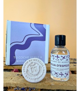 Pack  Perfumador de coche LAVANDA . Aceites desde Morella