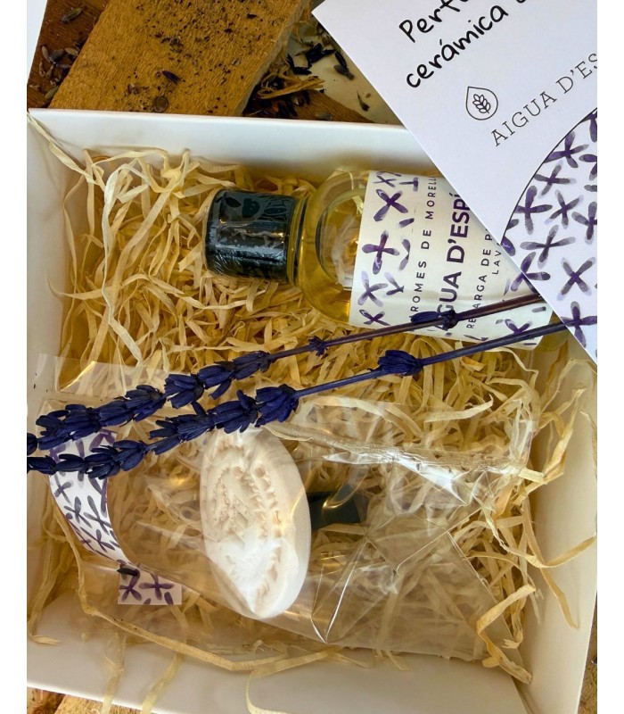 Pack  Perfumador de coche LAVANDA . Aceites desde Morella
