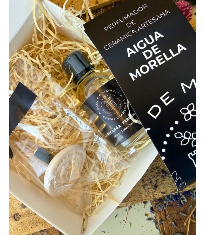 Pack Perfumador COCHE Aigua de Morella . Limpio, atalcado y floral.