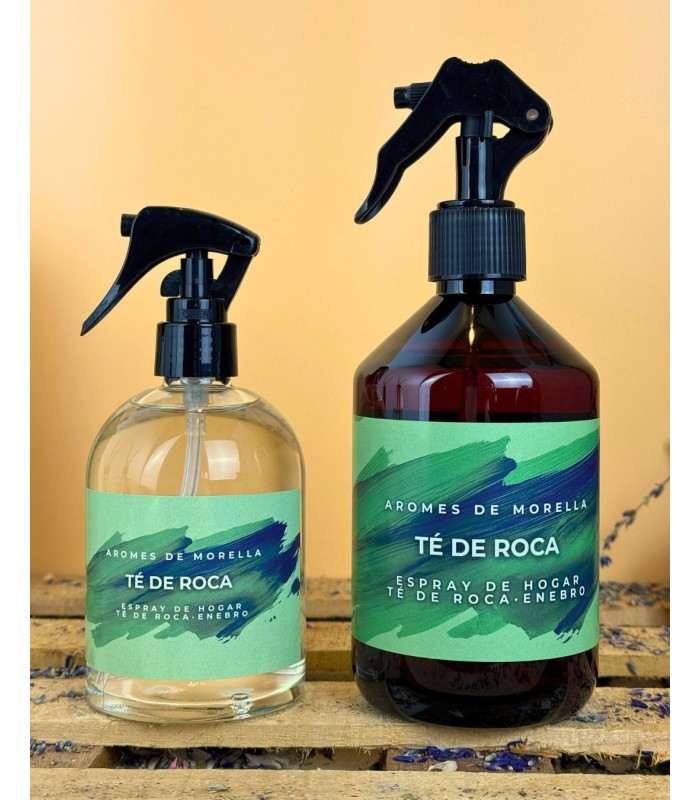 Spray de hogar de Té de Roca con aceites. Comprar en AromesDeMorella